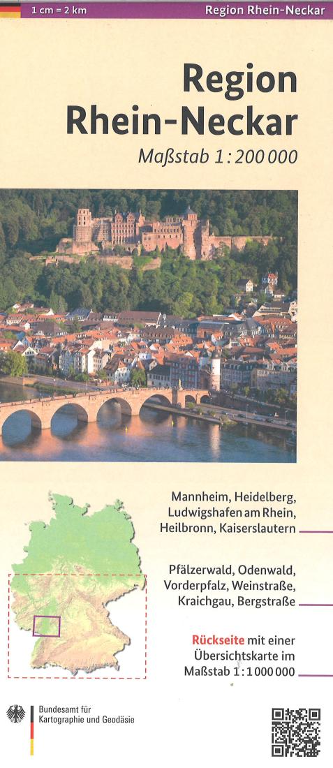 Rhein-Neckar Region Travel Map