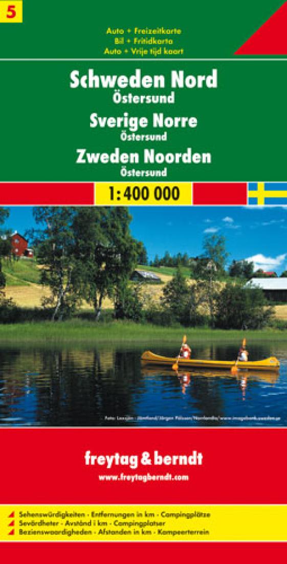 Schweden Nord: Östersund = Sverige Norre: Östersund = Zweden Noorden: Östersund Travel Map