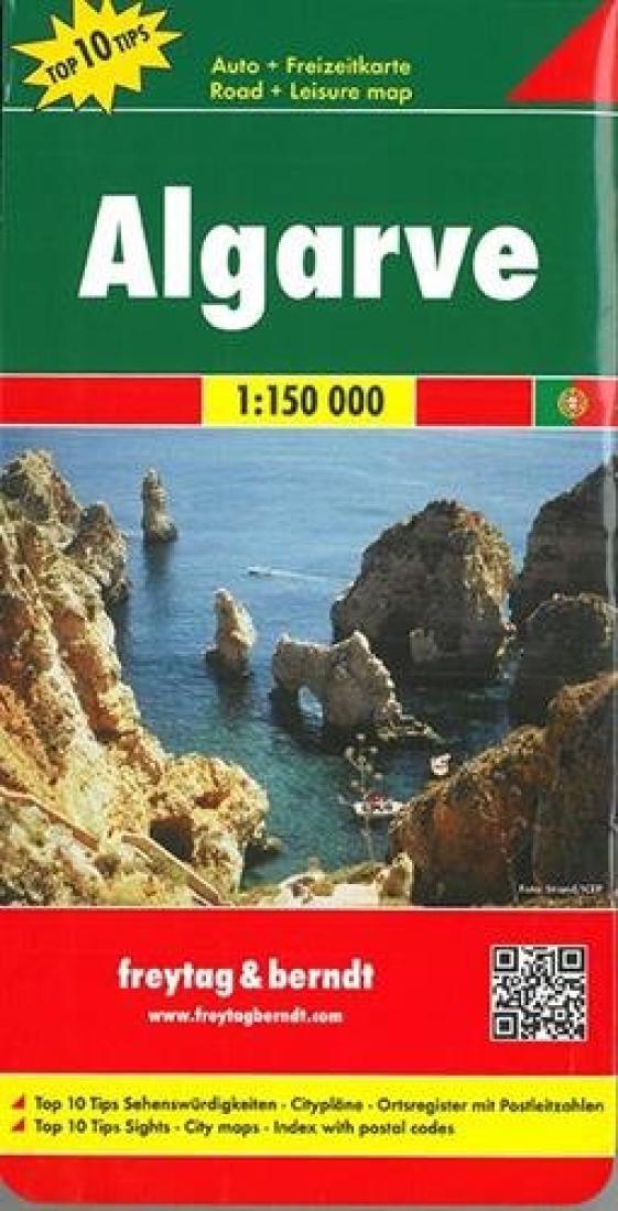 Algarve, Portugal Travel Map