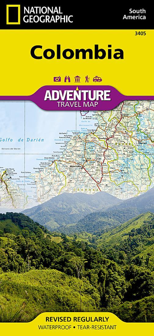 Colombia Adventure Map 3405