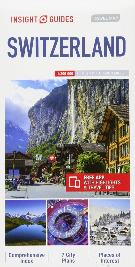 Switzerland: Insight Guides Travel Map