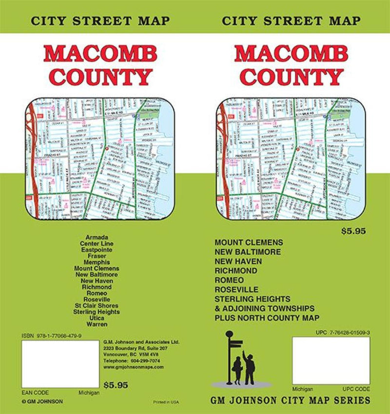 Macomb County, Michigan Road Map