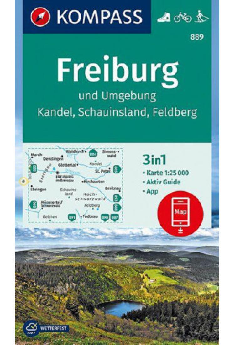 Freiburg Und Umgebung: Kandel, Schauinsland, Feldburg: Karte 1:25 000