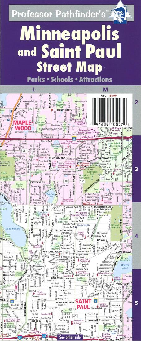 Minneapolis-St Paul, Minnesota Road Map