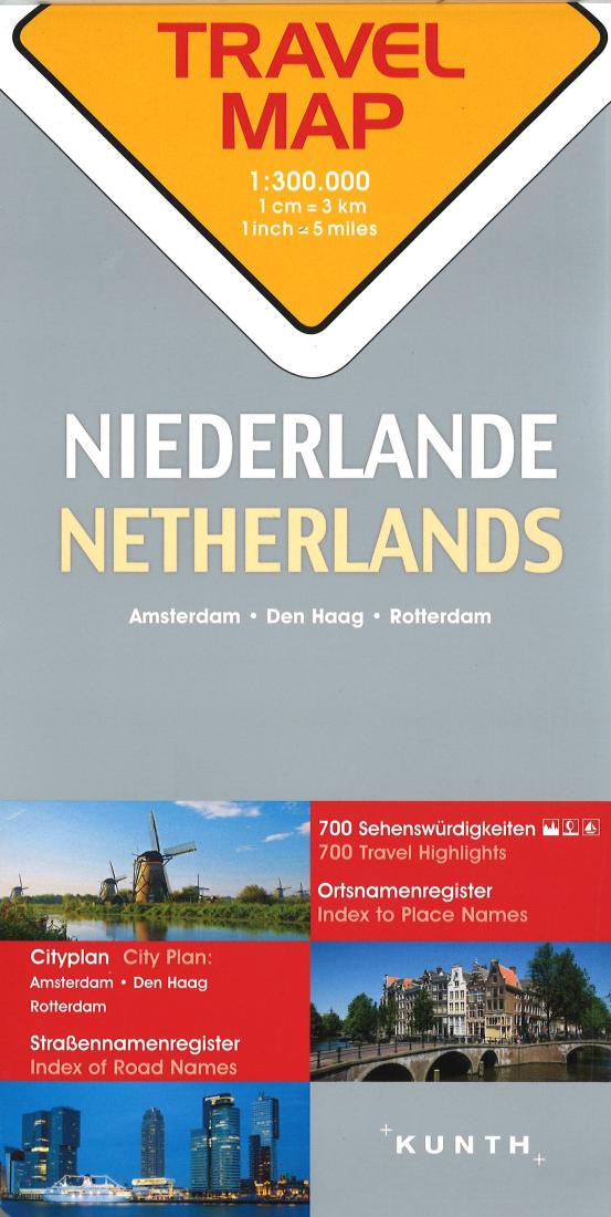 Netherlands: Travel Map 1:300.000: Amsterdam, Den Haag, Rotterdam