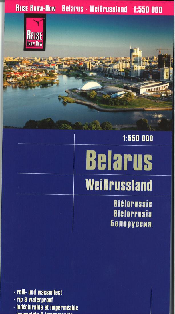 Belarus 1:550 000 = Weißrussland 1:550 000 = Biélorussie 1:550 000 = Bielorrusia 1:550 000 = ?????????? 1:550 000 Road Map