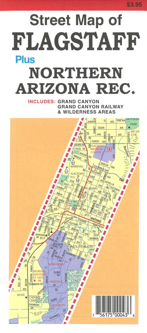 Street Map Of: Flagstaff: Plus: Northern Arizona Rec.