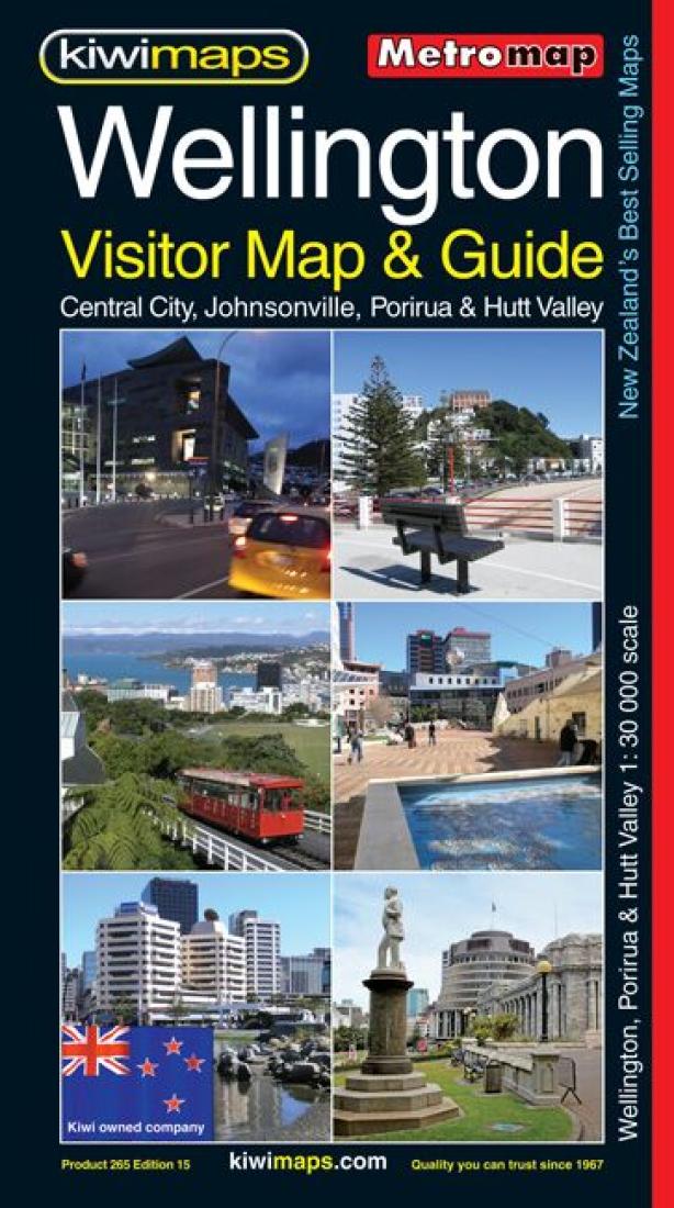 Wellington: Visitor Map & Guide: Central City, Johnsonville, Porirua & Hutt Valley