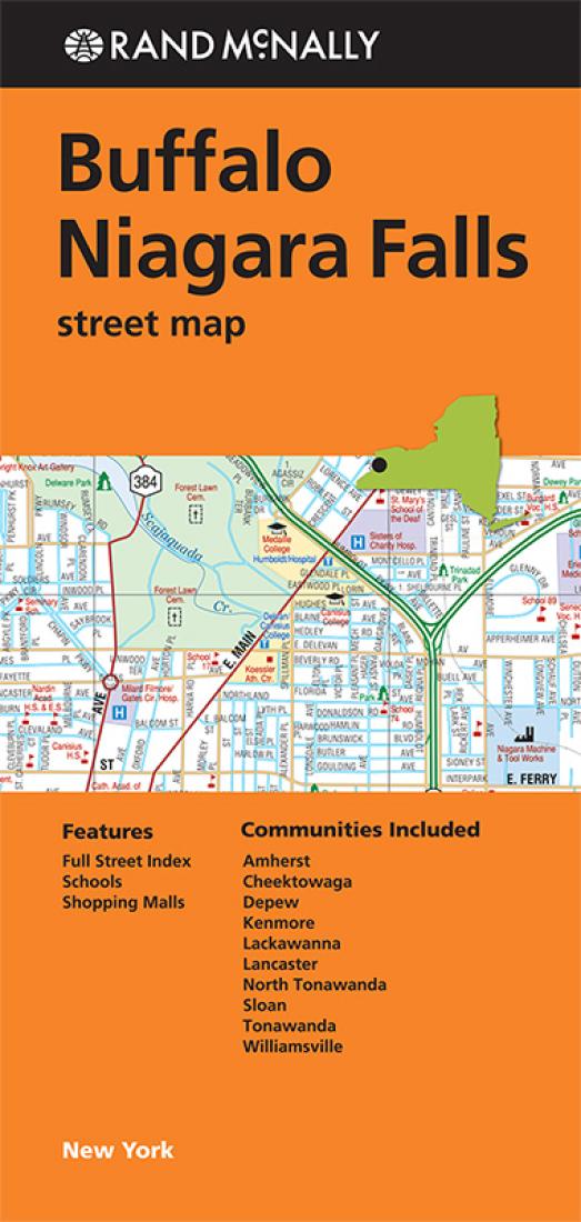 Buffalo And Niagara Falls, New York Road Map