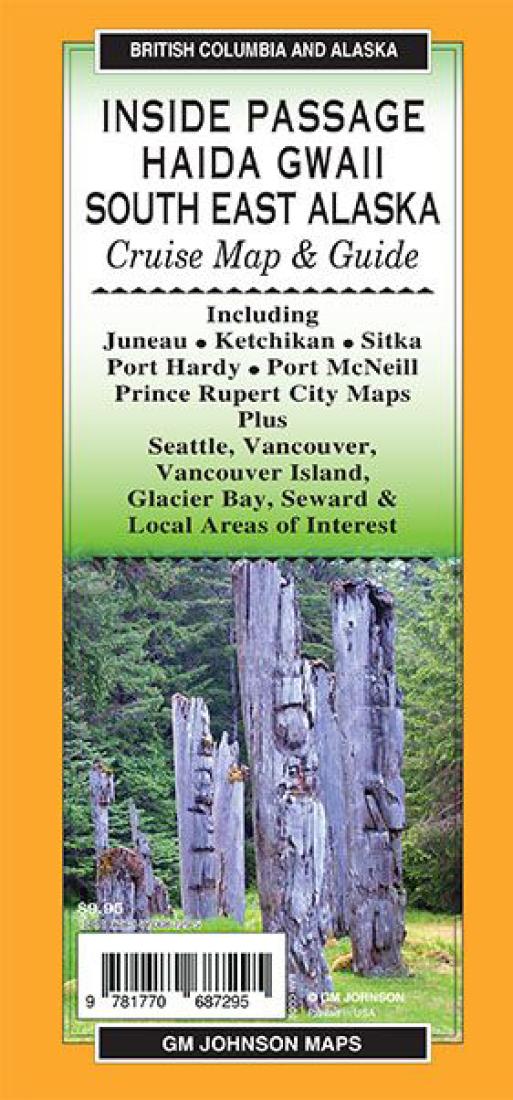 Inside Passage / Haida Gwaii / SouthEast Alaska, British Columbia And Alaska Regional Map