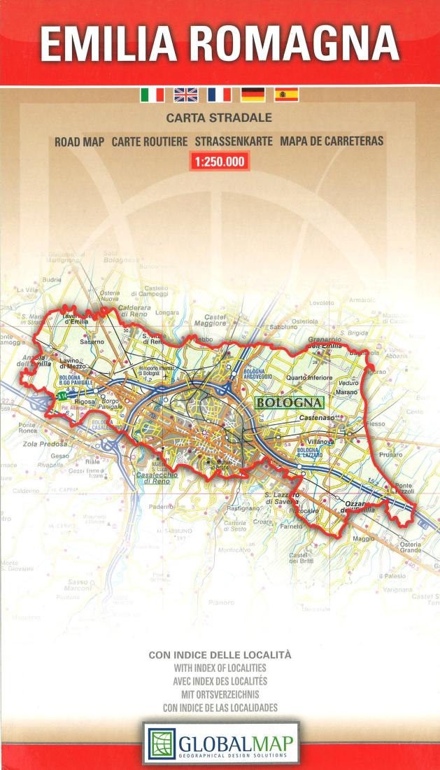 Emilia Romagna: Carta Stradale Road Map