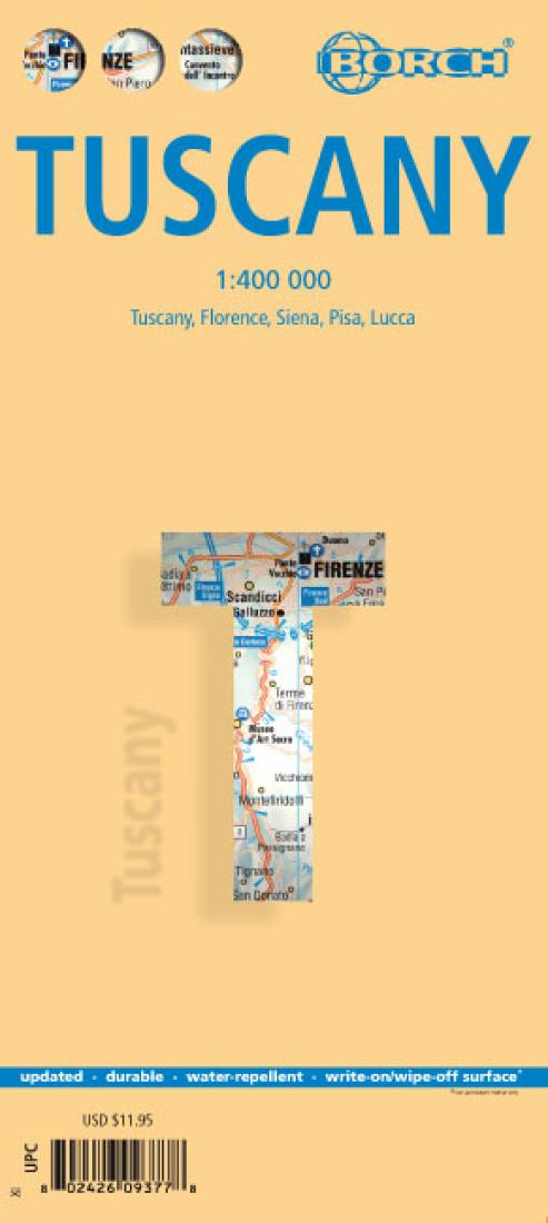 Tuscany, Italy Travel Map