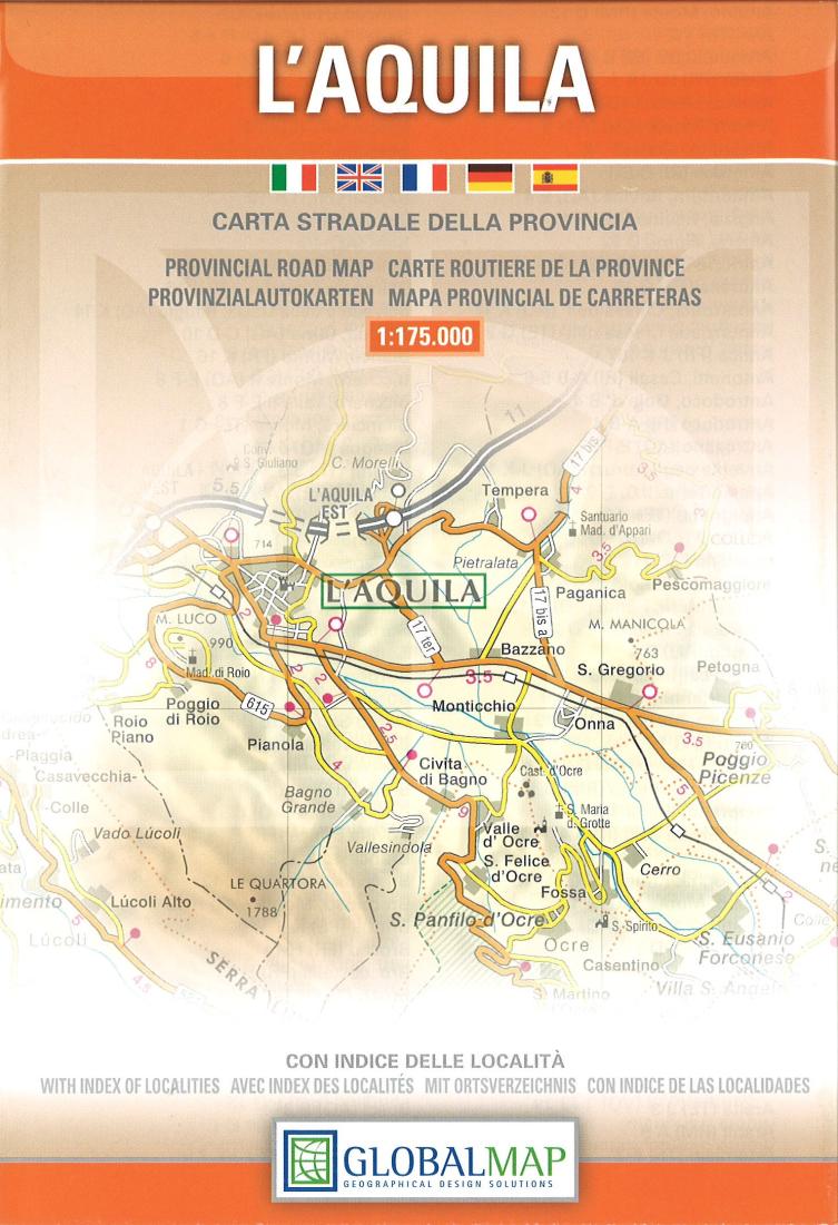 L'Aquila: Carta Stradale Della Provincia Road Map