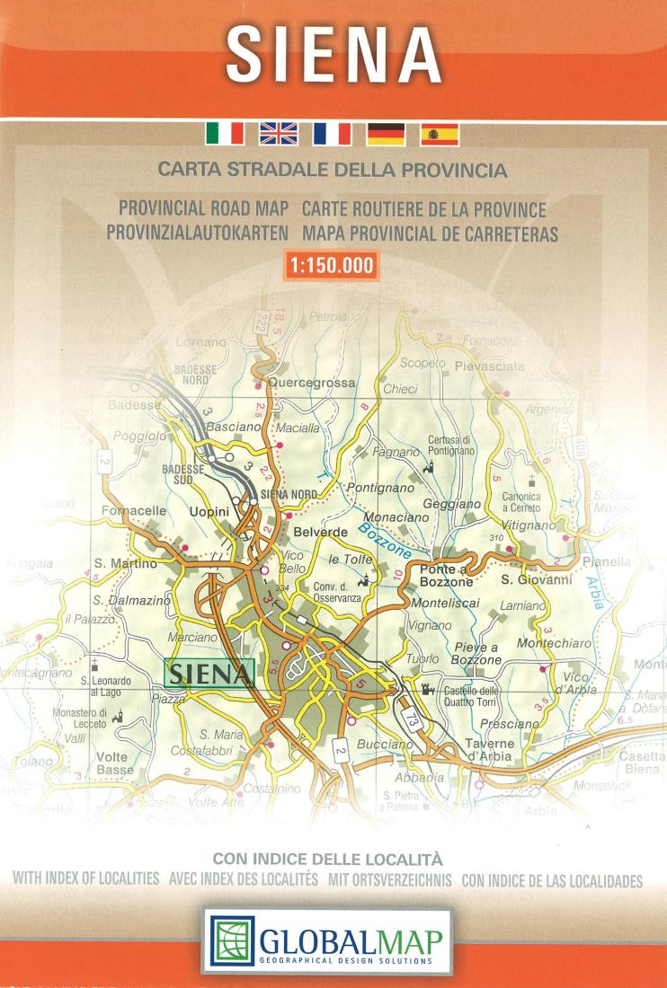 Siena: Carta Stradale Della Provincia Road Map