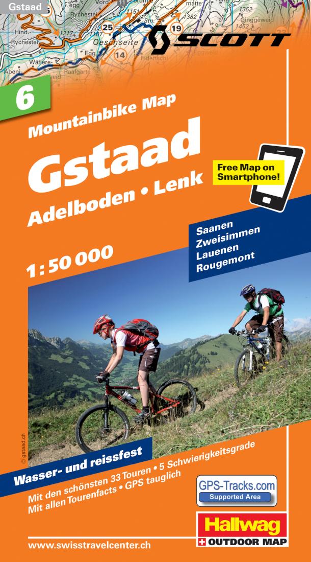 Gstaad: Adelboden: Lenk: Mountainbike Map: 6