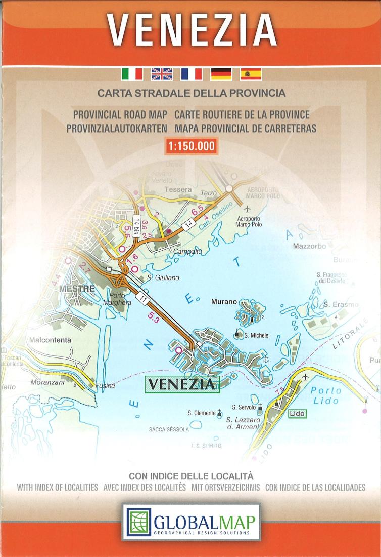 Venezia: Carta Stradale Della Provincia Road Map