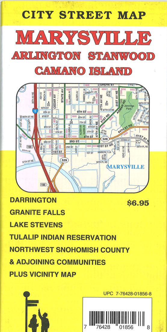 Marysville: Arlington: Stanwood: Camano Island: City Street Map = Camano Island: Marysville: Arlington: Stanwood: City Street Map