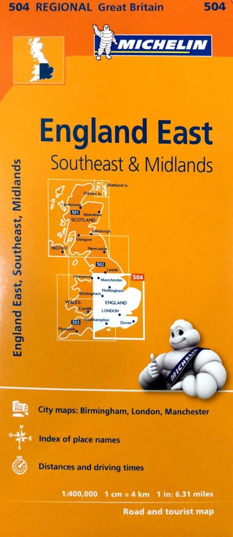 England East: Southeast & Midlands Road Map