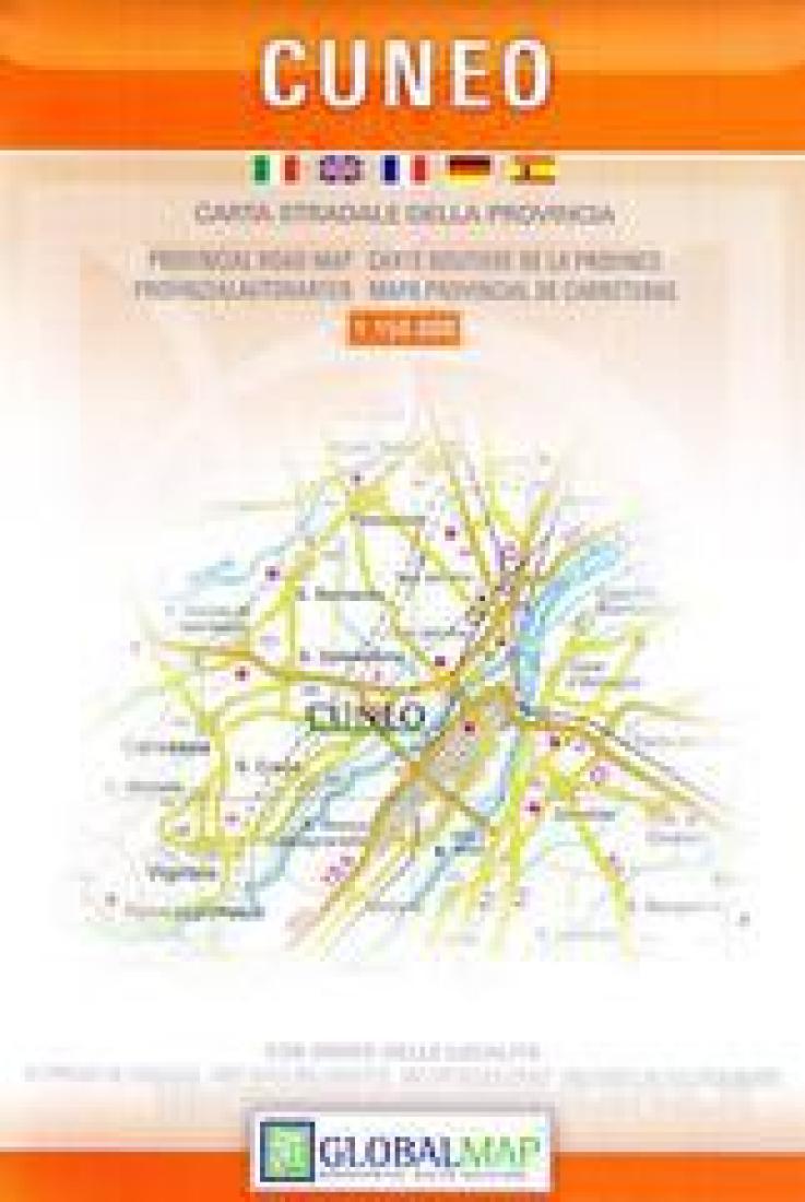 Cuneo: Carta Stradale Della Provincia Road Map