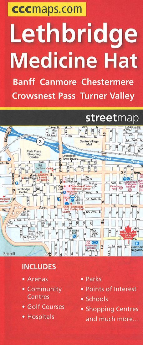 Lethbridge And Area Road Map