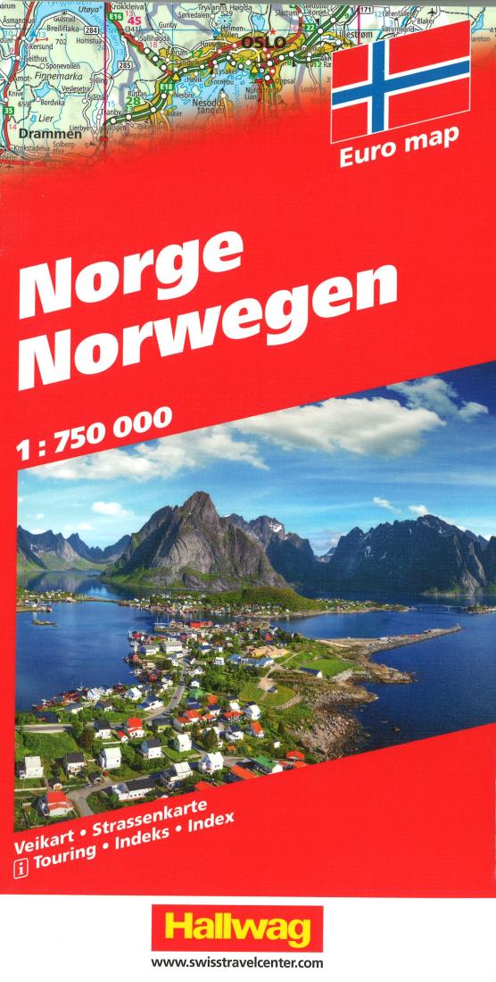 Norge: Euro Map = Norwegen = Norway