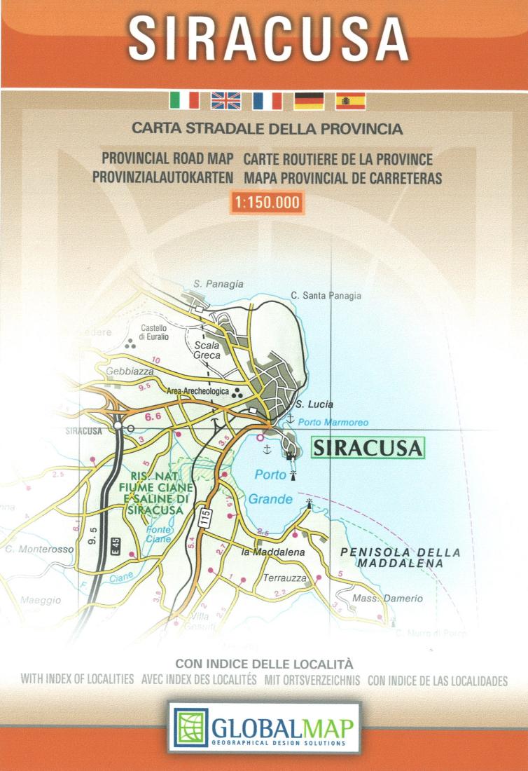 Siracusa: Carta Stradale Della Provincia Road Map