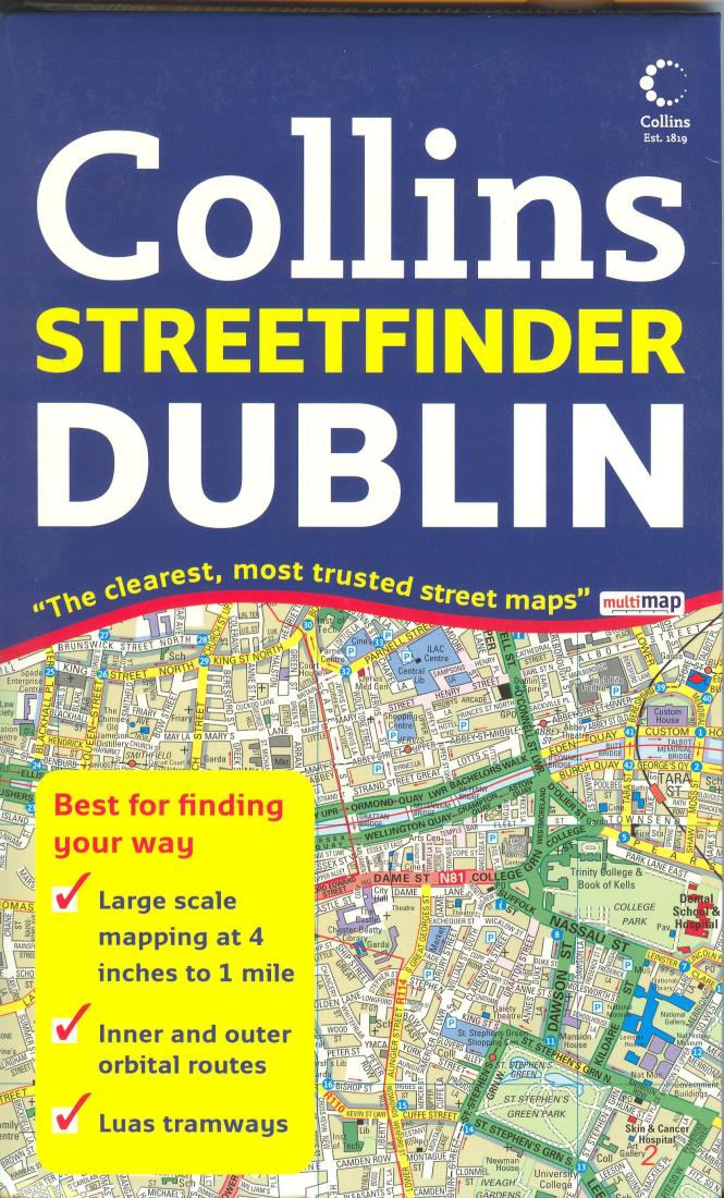 Collins Streetfinder Dublin Road Map