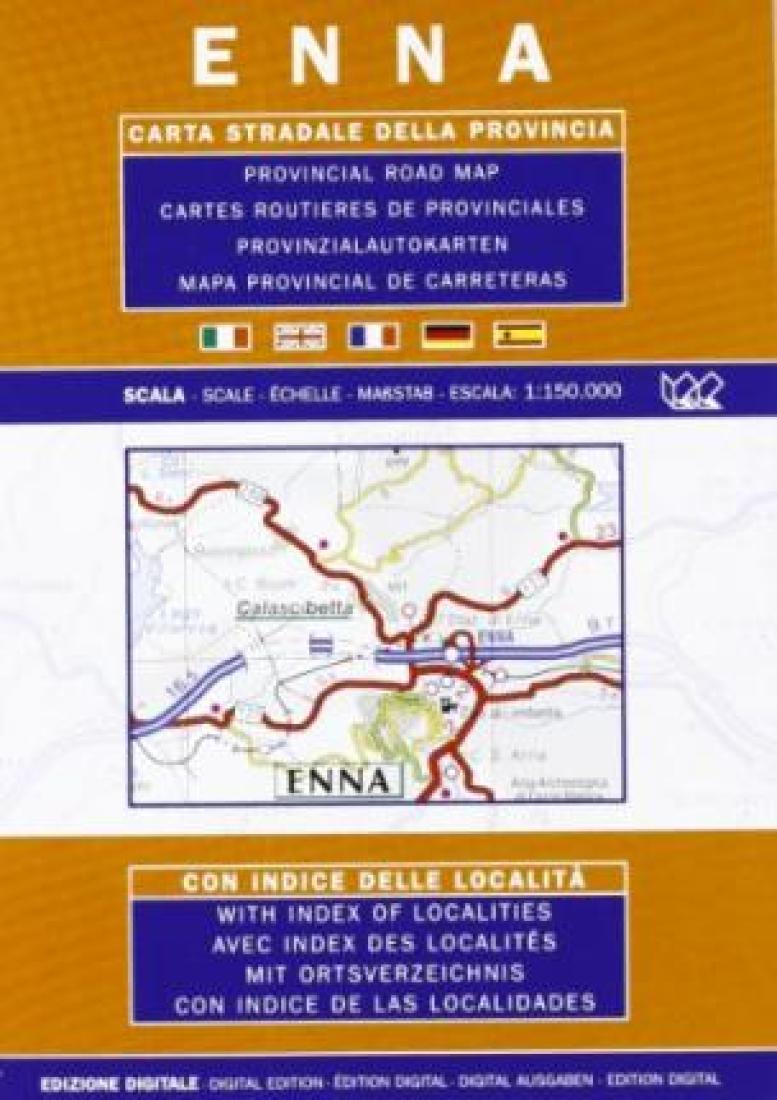 Enna: Carta Stradale Della Provincia Road Map