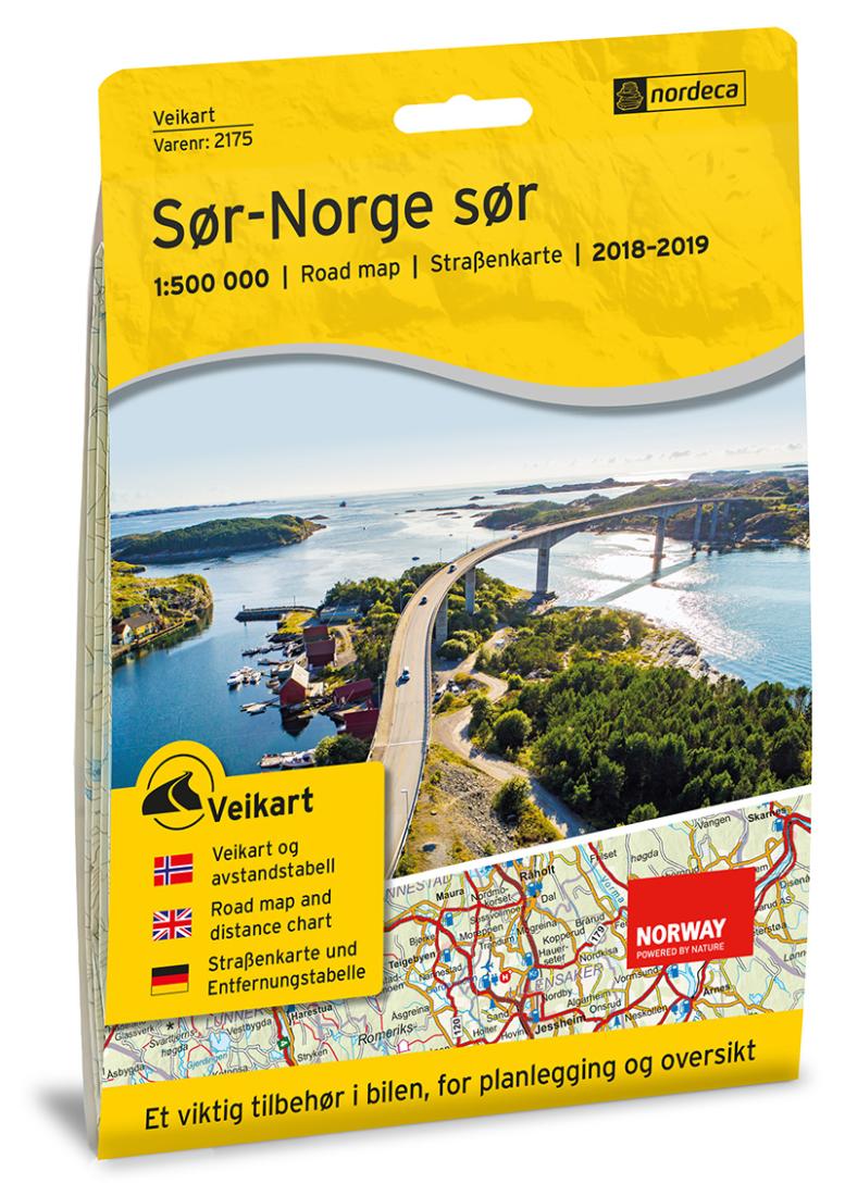 Southern Norway (Sor-Norge Sor) Road Map