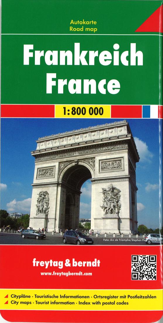 Frankreich = France Travel Map